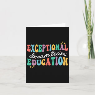 Carte Équipe de rêve de l'éducation exceptionnelle Ensei