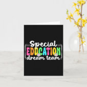 Carte Équipe de rêve de l'éducation spécialisée Rentrée (Fleur jaune)