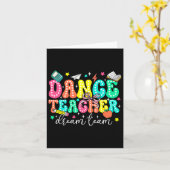Carte Équipe De Rêve D'Enseignant Danse Premier Jour De (Fleur jaune)