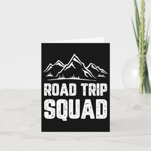 Carte Équipe de road-trip cadeau de vacances de camping (Devant)