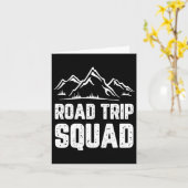 Carte Équipe de road-trip cadeau de vacances de camping (Fleur jaune)