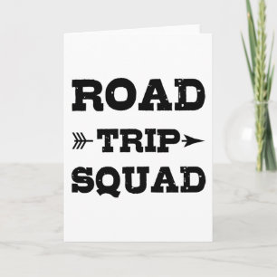 Carte Équipe de road trip drôle Ensemble de vacances de