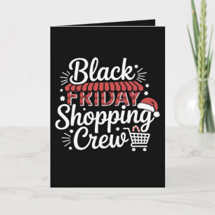 Carte Équipe de shopping du vendredi noir Chapeau de Pèr