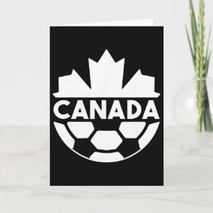 Carte Équipe de soccer du Canada Drapeau Feuille d'érabl