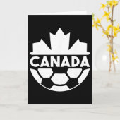Carte Équipe de soccer du Canada Drapeau Feuille d'érabl (Fleur jaune)