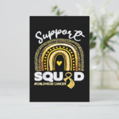 Carte Équipe de soutien au cancer de l'enfance (Debout devant)