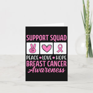 Carte Équipe De Soutien Au Cancer Du Sein Pour Les Guerr