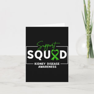 Carte Équipe de soutien mois de sensibilisation à la mal