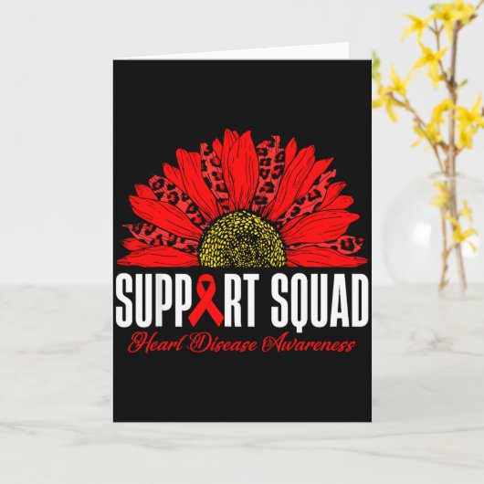 Carte Équipe de soutien Sensibilisation à la maladie car (Fleur jaune)