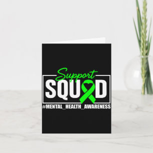 Carte Équipe de soutien, sensibilisation à la santé ment