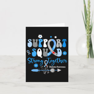 Carte Équipe de soutien super Ruban T1d Sensibilisation