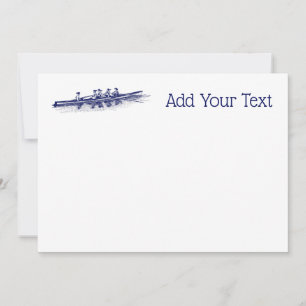 Carte Équipe de sports nautiques féminine Blue Rowing Ro