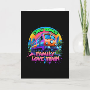 Carte Équipe de train de l'amour Rassemblement Voyage Ré