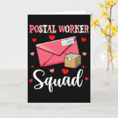 Carte Équipe de travailleur postal outils mignons Saint- (Fleur jaune)
