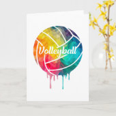 Carte Équipe de volley-ball Beach Volley Venin Idea (Fleur jaune)