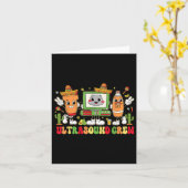Carte Équipe d'échographie Fiesta Cinco De Mayo Sonograp (Fleur jaune)