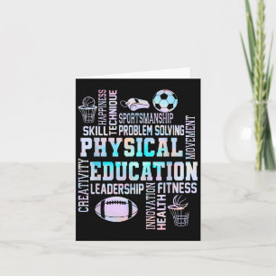 Carte Équipe d'enseignant d'éducation physique Professeu