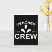 Carte Équipe D'Enseignants Drôle De Retourner À L'École (Fleur jaune)
