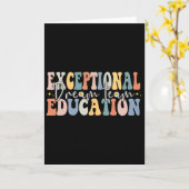Carte Équipe d'enseignement exceptionnel de rêve Sped En (Fleur jaune)