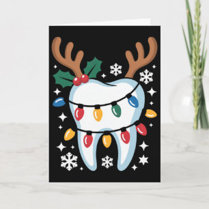 Carte Équipe dentaire de Noël Hygiéniste de laboratoire