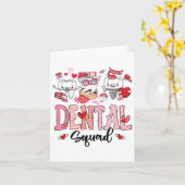 Carte Équipe dentaire mignonne Joyeuse Saint-Valentin  (Fleur jaune)
