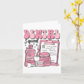Carte Équipe Dentaire Rétro Saint-Valentin Équipe Dentai (Fleur jaune)