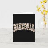 Carte Équipe drôle de saison de baseball de jour de matc (Fleur jaune)