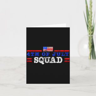 Carte Équipe du 4 juillet cool crew patriotique hommes f
