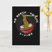 Carte Équipe du Ramen Club | No Ramen No Life (Fleur jaune)