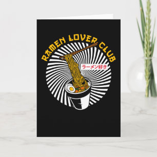 Carte Équipe du Ramen Lover Club   Cadeau pour l'amoureu