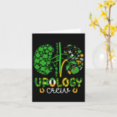 Carte Équipe d'urologie drôle de la Saint-Patrick Shamro (Fleur jaune)
