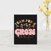 Carte Équipe Enseignante Pré-maternelle Grandir Avec Le  (Fleur jaune)