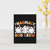 Carte Équipe fantôme de pharmacie rétro Pharmacien fantô (Fleur jaune)