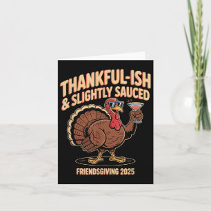 Carte Équipe Friendsgiving 2025 pour la dinde de Friends