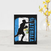 Carte Équipe guatémaltèque de boxe Guatémaltèque Drapeau (Fleur jaune)