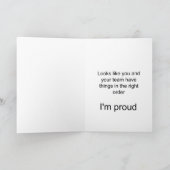 Carte équipe incroyable (Intérieur)