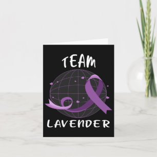 Carte Équipe Lavender Pour Sensibiliser Le Monde Au Canc