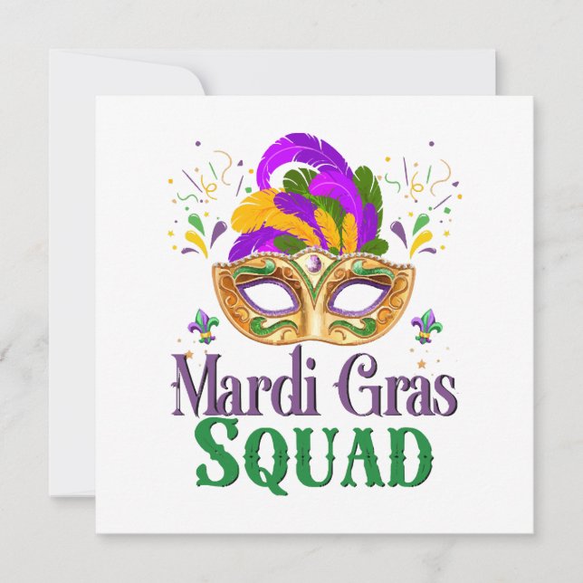 Carte Équipe Mardi Gras (Devant)