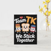 Carte Équipe mignonne professeur Tk maternelle transitio (Fleur jaune)