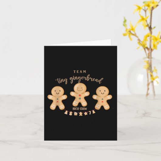 Carte Équipe Minuscule pain d'épice NICU Écran infirmièr (Fleur jaune)