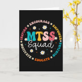 Carte Équipe Mtss - Conseiller d'orientation Vie d'ensei (Fleur jaune)