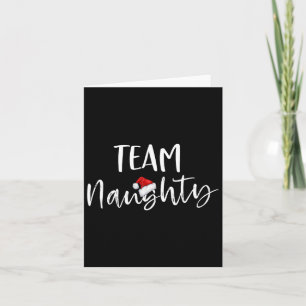 Carte Équipe Naughty Funny Noël Famille de jumelage Paja