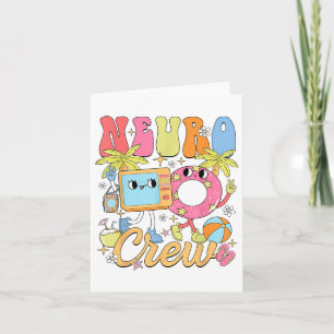 Carte Equipe Neuro amusante Été Vibe Neurologie Équipe i