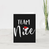 Carte Équipe Nice amusant Noël Famille Correspondant Pyj (Devant)