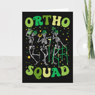 Carte Équipe Ortho Squelettes Danseurs St Patricks Ortho