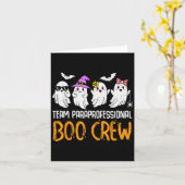Carte Équipe Paraprofessionnelle Bow Crew Ghost Hallowee (Fleur jaune)
