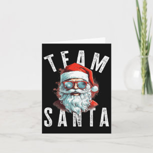 Carte Équipe Père Noël Noël Funny Noël Noël Noël Père No