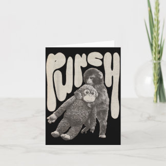 Carte Équipe Rétro Poing Bébé Singe