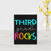 Carte Équipe Rocks de 3e année Enseignant de 3e année (Fleur jaune)