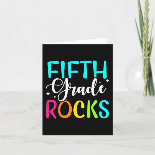 Carte Équipe Rocks de 5e année Enseignant de 5e année (Devant)